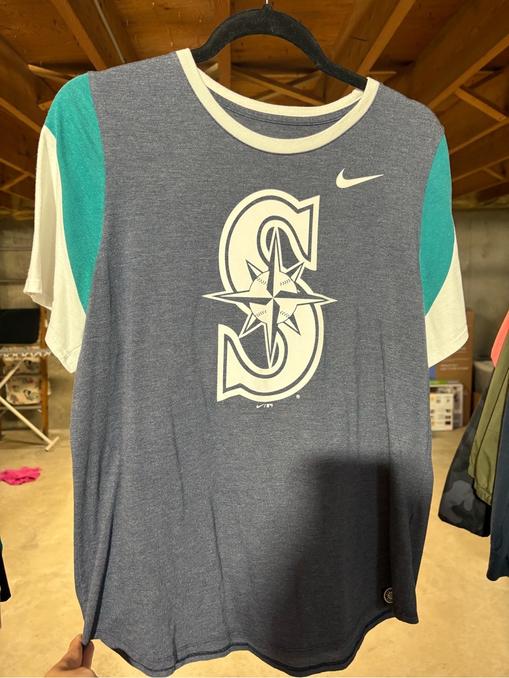 Nike Seattle Mariners Short Sleeve Tee - Navy & Teal